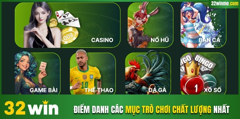 Điểm danh các mục trò chơi chất lượng nhất