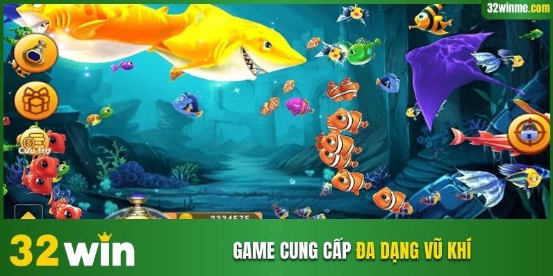 Game cung cấp đa dạng vũ khí 